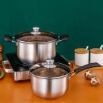 Multifunction restaurant Cookware Induction Pasta Pot Stainless Steel Cooking