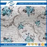 Anti - Slip Sofa Patterned Velvet Upholstery Fabric 28S/32S Density
