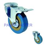 3 Inch PVC Wheels Bolt Hole Caster , Trolley Swivel Type 75mm Wheel Diameter