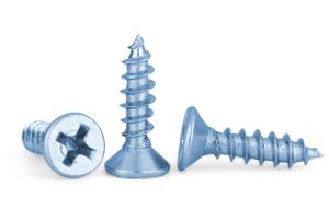 Quality Zinc Plated Hardened Steel Undercut Flat Head Pointed Screws Countersunk Head Tapping Screws for Sheet Metal wholesale