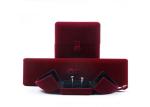 Flannel Fabric Luxury Jewellery Gift Boxes With Unique Double Opening Method