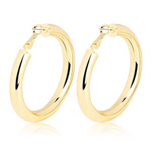 Quality Fashion Gold Color Hoop Earrings Hypoallergenic High Polished Dangle Drop Minimalist Hoops Earrings for Women Girls wholesale