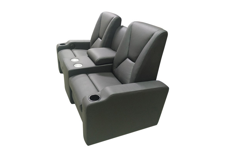 Contemporary Modern Recliner Chair Theater Seating With Power Push Button USB Charge Dock