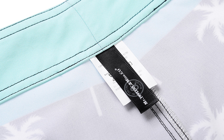 Light Male Beach Shorts Flattering Shape Elasticated Waistband High Resolution Images