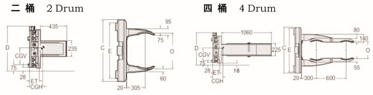 Lifting 55 gallon oil drum clamps