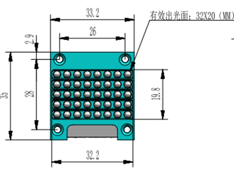 2000V HBM S3320 385NM COB UV LED Module For UV Curing