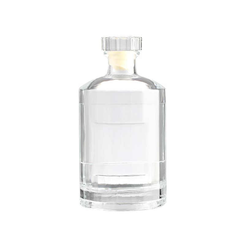 500ml Liquor Glass Bottle Unique Design Glass Body Material Rubber Stopper Sealing Type