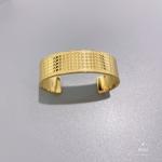 stainless steel tide brand jewelry gold diamond wide bracelet all-match bangle