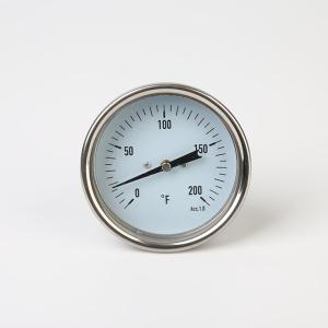 Quality 0-200 Fahrenheit Bimetallic Stemmed Thermometer Adjustable Angle 80mm Heating Systems wholesale