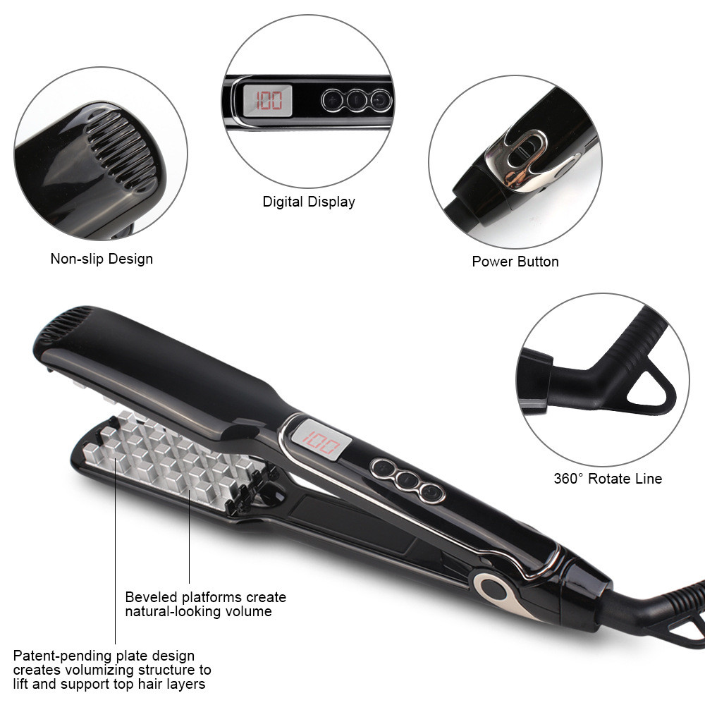 FCC Certified 50W Dual Voltage Flat Iron Hair Straightener
