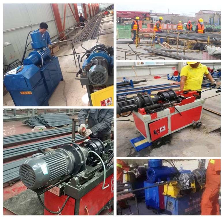 90mm Hgs40 Rebar Thread Rolling Machine Mini Steel Bar Customized