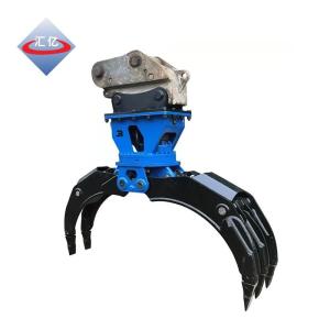 Quality 50t Log Wood Excavator Grapple 203kN Timber Grapple For Mini Digger wholesale