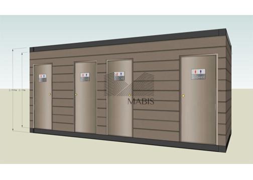 Eco Friendly Prefabricated Modular Toilets Outdoor Movable Good Earthquake