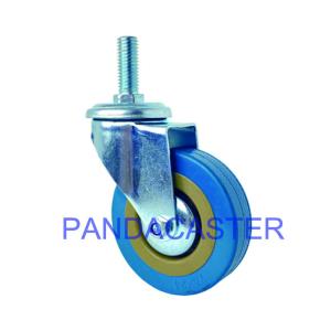 Quality Durable Caster Trolley Wheels 3 Inch 75mm Gray PVC Wheels Light Duty wholesale