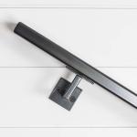 Carbon Steel Handrail Bracket for Contemporary and Minimalist Metal Stair Rail