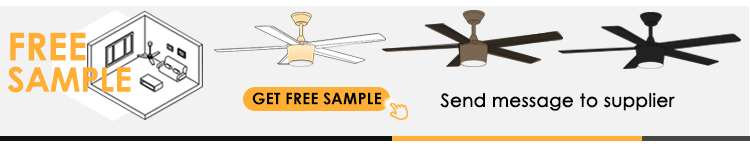1stshine Decorative Ceiling Fan with Light 6 Speed Remote Control and 10-Year Motor