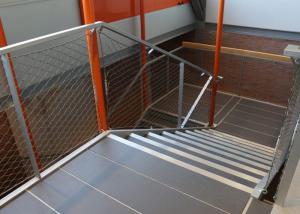 Quality Anticorrosion Stairway Stainless Steel Rope Netting 50 X 50mm Hole wholesale