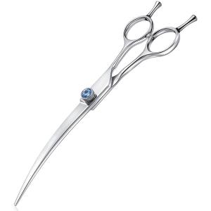 Quality 440c Dog Chunker Curved Grooming Shears Corrosion Resistant wholesale