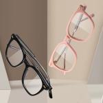 Simple Acetate Frame Glasses OEM , Anti Blue Lights Round Frame Glasses
