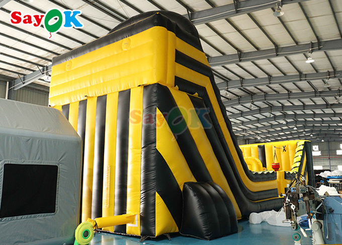Inflatable Dry Slide Commercial Wave Ropeway Games Inflatable Zip Line Slide Combos Logo Printing