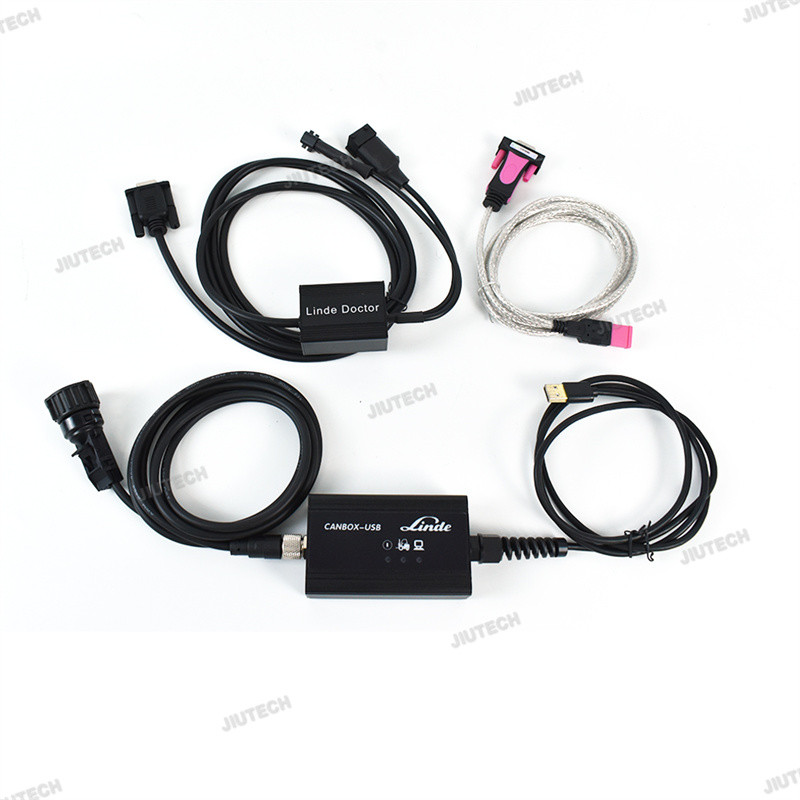For Linde Canbox USB Doctor Forklift truck Diagnostic Cable linde pathfinder Diagnosis Interface Tool and FZ G1 tablet