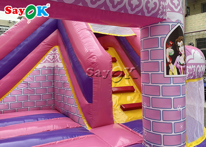Kid Waterproof Princess Pink Inflatable Boucing Castle 5x5.5x4.2m