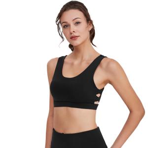 Quality Customizable High Intensity Workout Bra 78%Polyester 22%Spandex Sheer Yoga Top wholesale