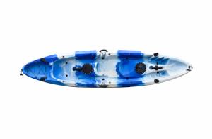 Quality LLDPE Double Recreational Touring Kayak , Two Person Fishing Open Water Kayak Large Cockpit wholesale