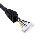 Custom Black OD5.5mm RJ45 Extension Cable Female Connector Cable
