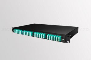 Quality 19'' LC 96 Port Fiber Patch Panel Rack Mounted 12 / 24 Capacity Within MPO wholesale