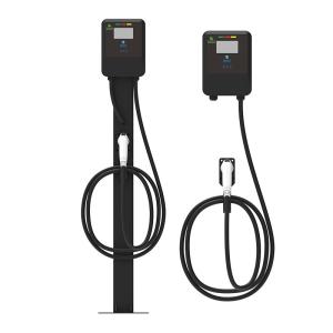 Quality 220V/7KW/32A Black Wall-Mounted / Post-Type Electric Vehicle Charging Pile Electric Vehicle Charger wholesale