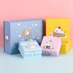 Custom Size Cardboard Boxes Cartoon Cute Birthday Gift Box wholesale