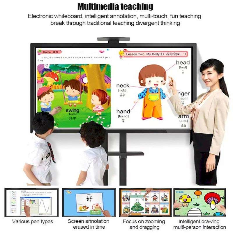 86" Smart Interactive Whiteboard For School Classroom Teaching Online Boards Conference With Windows Mac