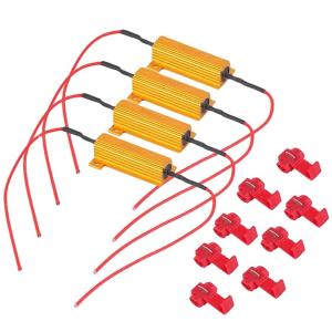 Quality Factory Wholesale RX24 50w 6rj 8rj Golden Aluminium Case Resistor Wire Wound Resistor For Load wholesale