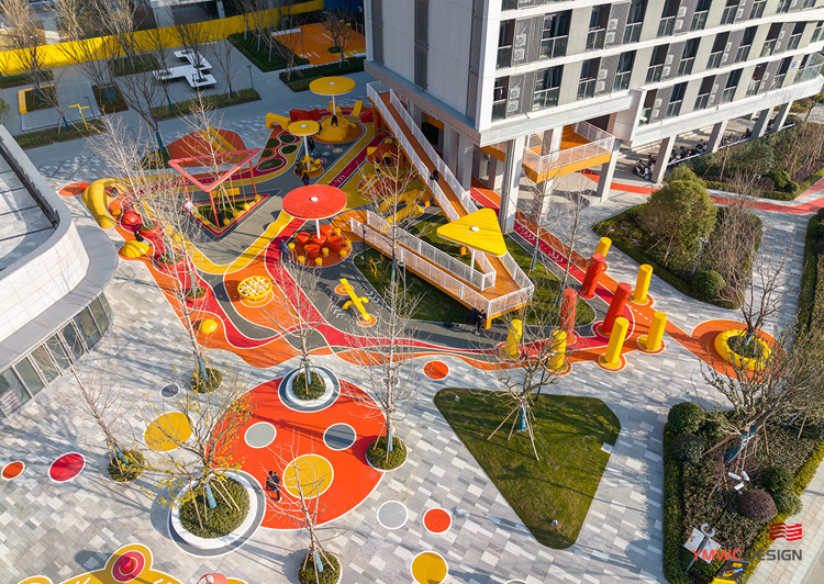 Outdoor Children's Playground Play and Decoration Planning with Custom Print Method