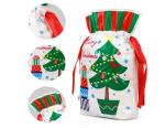Christmas Present Wrapping CPE PE Plastic Drawstring Bags