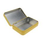 Child Resistant Mini Tin Cans Small Metal Box with Lid Yellow Printed Candy Mint