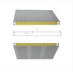 Acoustic Resistance Rockwool Sandwich Panel Insulation PU sealing