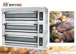 220V Gas Type Stainless Steel Commercial Microcomputer Three Deck Nine Trays