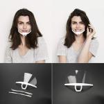 Eco Friendly 14*5.5CM Transparent Plastic Face Mask