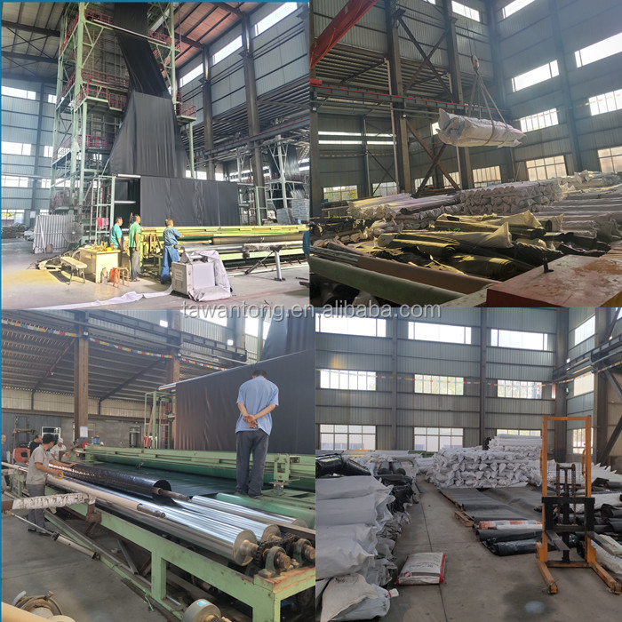 1.5mm HDPE Geomembrane for Artificial Lake Landscape River Levee Channel Onsite Training