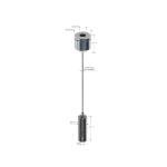 Chrome Plated Ceiling Light Cable Suspension System Brass Material YW86343