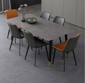 Quality 130cmx80cmx77cm Luxury Marble Dining Table , Dining Table Design With Marble Top wholesale