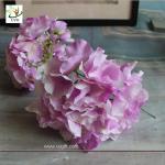 UVG FBL01 white artificial flower heads in silk hydrangeas for wedding backdrop