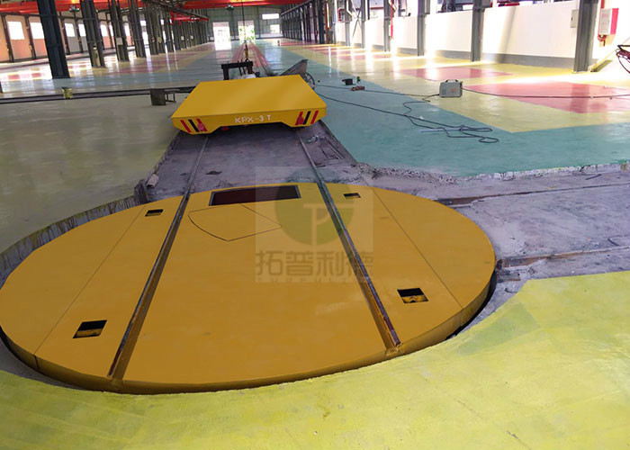 20 t 380-440V AC power transfer carts railway turntable attached foundation drawing