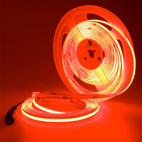 Hotel COB LED Strip Light 12V 24V 8mm 10mm 480 LEDs Red for Indoor and Outdoor