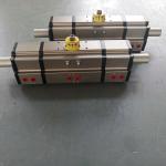 three position 180 degree rack and pinion pneumatic rotation actuators