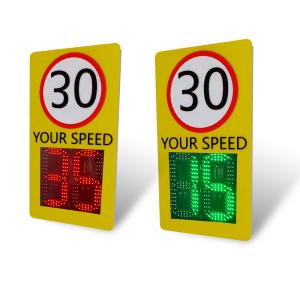Quality 2 Digit 2 Color Integrated Radar Detect Speed Aluminum Hoop Install Signs wholesale