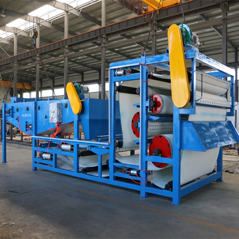 Stainless Steel Belt Filter Press For Large Scale Sludge Dewatering Capacity 3-25m3/H