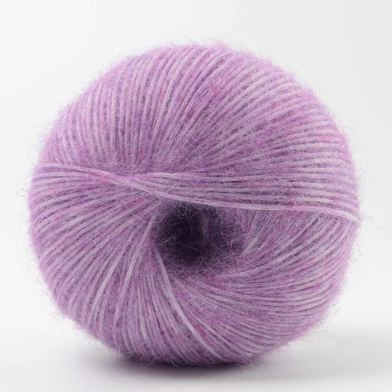 Recycle Polyester GRS Wool Alpaca Yarn Acrylic Nylon Air Covered Yarns For Hand Knitting